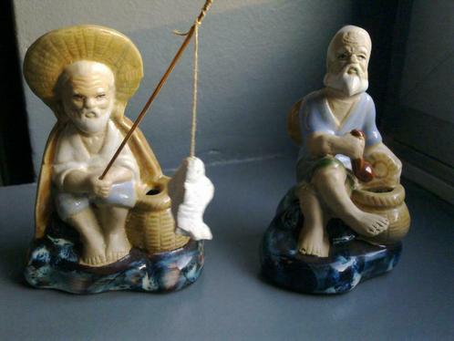 2 chinezen in steenwerk, Antiquités & Art, Curiosités & Brocante, Enlèvement ou Envoi