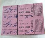 Tickets trains anciens  SNCB -  SNCF, Collections, Autres types, Utilisé, Envoi, Train