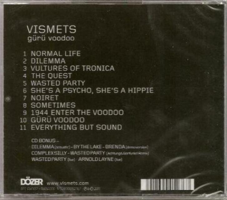 VISMETS ♠ GÜRÜ VOODOO - LIMITED EDITION 2CD-SET (NEW SEALED), Cd's en Dvd's, Cd's | Rock, Nieuw in verpakking, Alternative, Verzenden