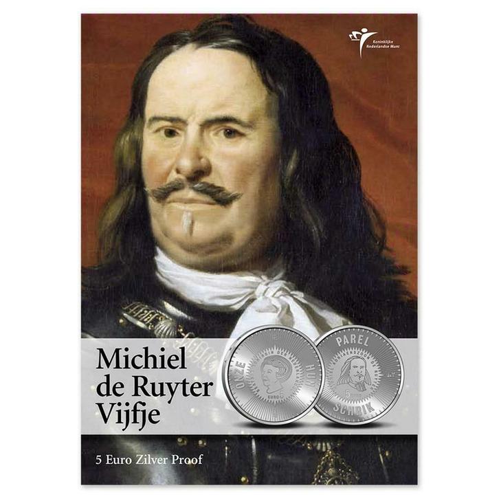 5 euro 2007 - Het Michiel de Ruytervijfje (PROOF in BLISTER), Postzegels en Munten, Munten | Europa | Euromunten, Losse munt, 5 euro