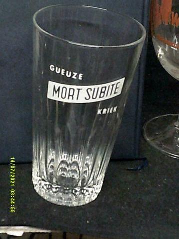 Gueuze.Kriek.Geuze.Mort Subite.Kobbegem. D 144, Enlèvement ou Envoi, Comme neuf, Verre ou Verres, Autres marques