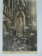 oude prentkaart Oostacker - lez - Gand Statue couronnée dans, Gelopen, Oost-Vlaanderen, Voor 1920, Verzenden