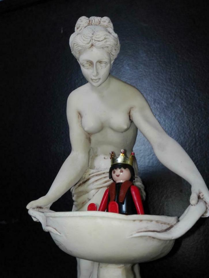 157) Beeldje van voor de tijd dat er virologen waren (33cm), Antiquités & Art, Art | Sculptures & Bois, Enlèvement ou Envoi