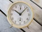Junghans Bivox wekker ca. 1950's afz. seconden Woenselmarkt, Antiek en Kunst, Ophalen of Verzenden