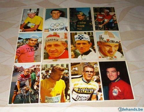 Postkaarten wielrenners Chewing Gum, Verzamelen, Foto's en Prenten, Gebruikt, Foto, Ophalen of Verzenden