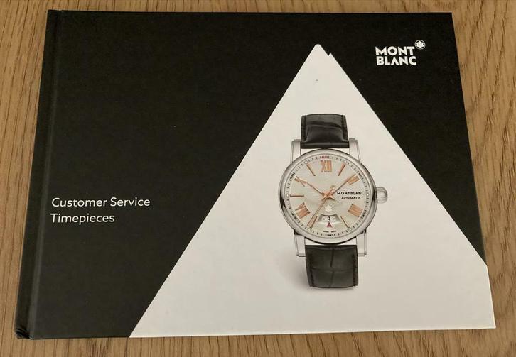 Mont Blanc Timepieces - booklet Chinees, Handtassen en Accessoires, Horloges | Heren, Nieuw, Overige merken, Overige materialen