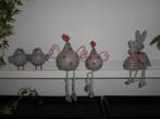 PâQUES ...lot de 6 décorations en métal, Maison & Meubles, Enlèvement ou Envoi, Comme neuf