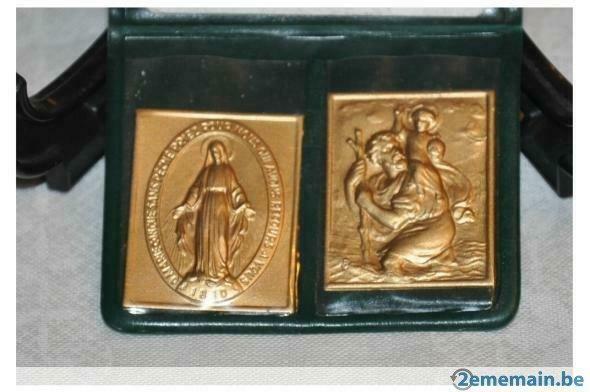 carte d'identité catholique avec 2 medailles, Collections, Religion, Neuf, Enlèvement ou Envoi