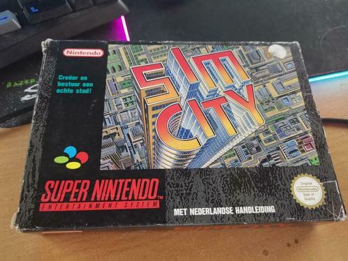 Simcity en boite, Consoles de jeu & Jeux vidéo, Jeux | Nintendo Super NES, Utilisé, Enlèvement ou Envoi