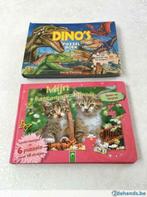 legpuzzel boeken Dino en katten, Kinderen en Baby's, Speelgoed | Kinderpuzzels, Gebruikt, Ophalen