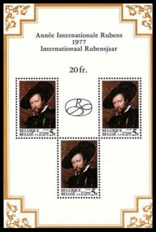 BL52 Feuillet de timbres Pieter-Paul Rubens, Timbres & Monnaies, Timbres | Europe | Belgique, Timbre-poste, Enlèvement ou Envoi