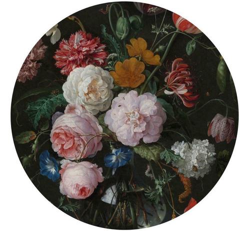 Behangcirkel Stilleven Bloemen, Rijksmuseum behang, de Heem, Huis en Inrichting, Stoffering | Behang, minder dan 10 m², Ophalen of Verzenden