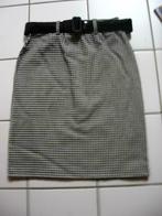 Vintage 80' rok in licht wit/zwart gingham wollen elastiek, Kleding | Dames, Nieuw, Maat 34 (XS) of kleiner, Ophalen of Verzenden