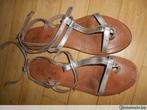 les tropéziennes argentées pointure 39, Slippers, Overige kleuren, Ophalen of Verzenden, Tropeziennes