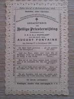 oud bidprentje 1904 (priesterwijding - Brugge), Verzamelen, Bidprentjes en Rouwkaarten, Verzenden, Bidprentje