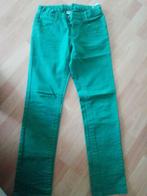 Groene jeansbroek met verstelbare taille maat 164, Ophalen of Verzenden, Zo goed als nieuw