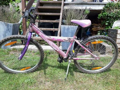 Vélo fille, de marque Shimano, 6 vitesses, rose et mauve, Fietsen en Brommers, Fietsen | Meisjes, 16 inch, Versnellingen, Ophalen