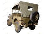 Recherche bâche Willys MB early 6 points fixations occasion.