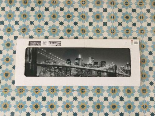 Décoration verre photo Skyline Manhattan Bridge, Antiquités & Art, Art | Dessins & Photographie, Enlèvement