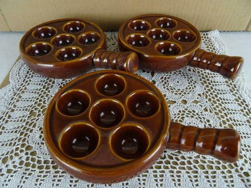 Slakkenschaal slakkenschalen 3 vintage slakkenschaaltjes, Huis en Inrichting, Keuken | Servies, Schaal of Schalen, Overige stijlen