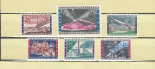 N  1047/1052 MNH UNIVERSELE TENTOONSTELLING van 1958., Postzegels en Munten, Postzegels | Europa | België, Postfris, Orginele gom