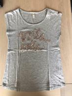 Grijze t-shirt met roze pailetten - CKS - 16, Kinderen en Baby's, Kinderkleding | Maat 176, Gebruikt, Meisje, Ophalen of Verzenden