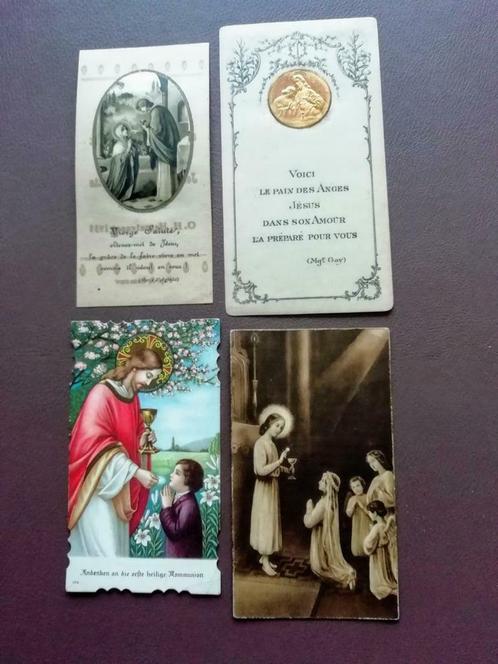 Anciennes cartes de communion 17 pièces, Collections, Images pieuses & Faire-part, Enlèvement ou Envoi