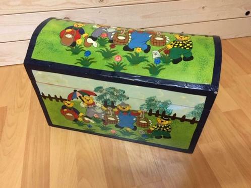 Houten retro speelgoedkoffer, Kinderen en Baby's, Speelgoed | Houten speelgoed, Gebruikt, Meubelstuk of Keukentje, Ophalen