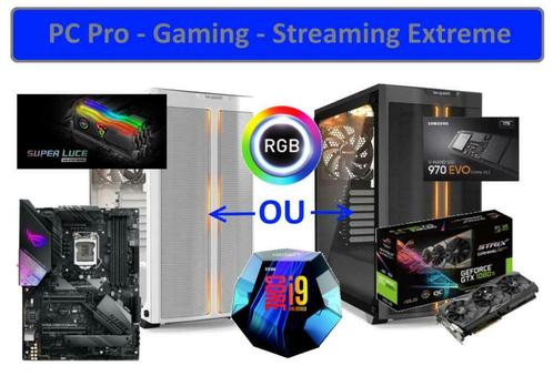 Professionele en gaming-pc - Intel i9-9900K + RTX 2070 Super, Computers en Software, Desktop Pc's, Nieuw, 4 Ghz of meer, HDD, SSD