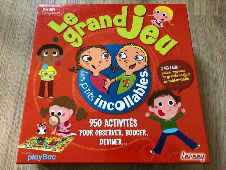 Le Grand Jeu ‘Les p’tits incollables’ de Lansay 3-6 jaar, Kinderen en Baby's, Speelgoed | Educatief en Creatief, Gebruikt, Taal en Lezen