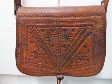 Handtas leder uniek stuk en handgemaakt in Santillana, Sp beschikbaar voor biedingen