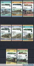 Série MNH de trains à thème Bequia timbres, Timbres & Monnaies, Timbres | Timbres thématiques, Envoi, Non oblitéré