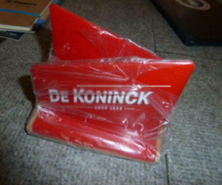 bier viltjes houder DE KONINCK Anno 1833 " Hout / Plastic ", Verzamelen, Biermerken, Nieuw, Overige typen, De Koninck, Ophalen of Verzenden