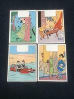 4 Dunne schriftjes met lijntjes Kuifje, Ophalen of Verzenden