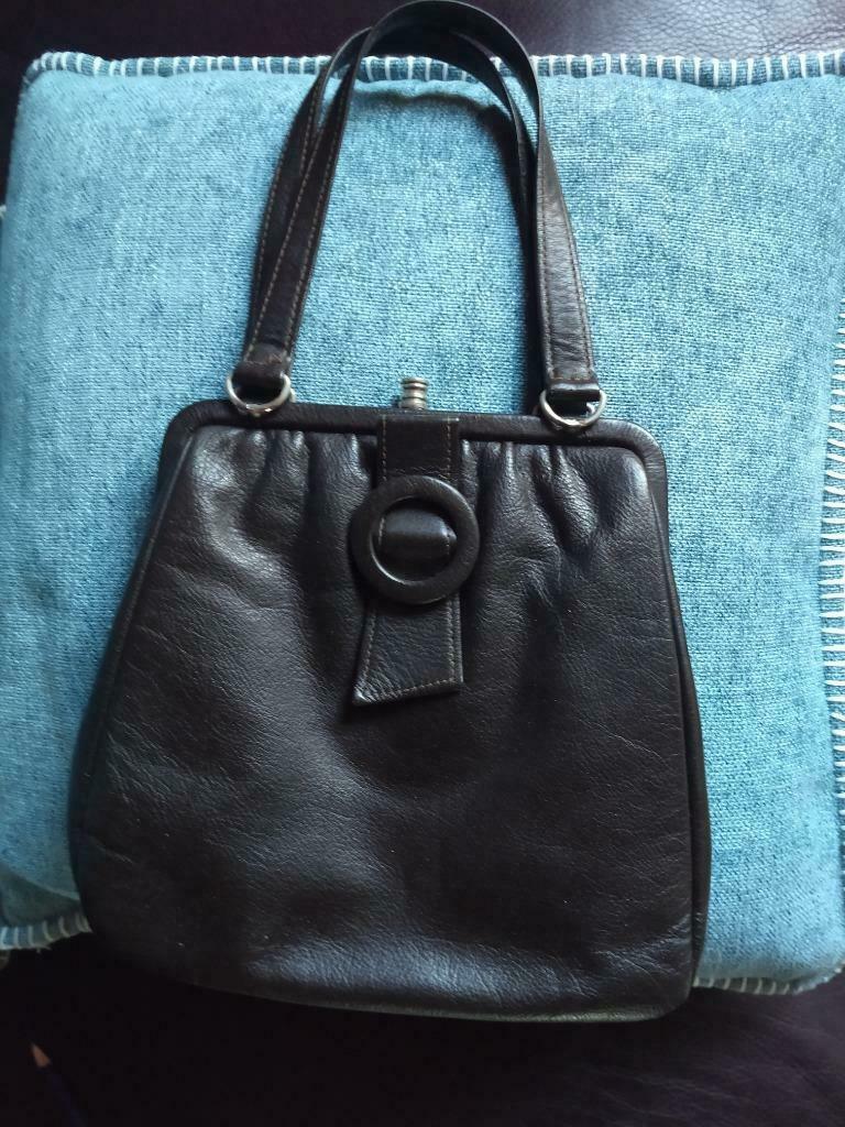 Retro lederen handtas, Ophalen, Handtas