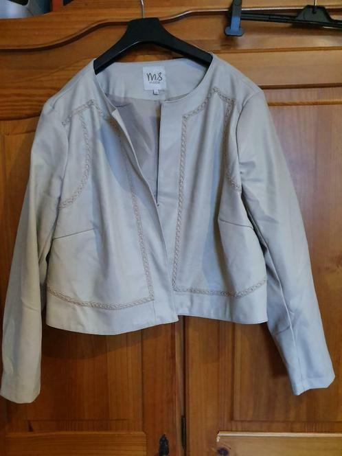 veste dame cuir MS MODE, Kleding | Dames, Jassen | Winter, Gedragen, Maat 46/48 (XL) of groter, Beige, Ophalen of Verzenden