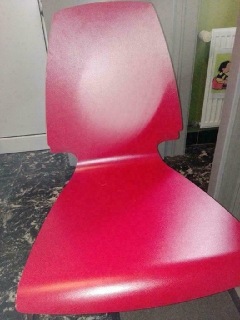 klink Net zo Buitenland ② 3 rode stoelen van IKEA — Stoelen — 2dehands