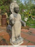 Staande Boeddha in zwart graniet 74 cm mooi!, Tuin en Terras, Tuinbeelden, Steen, Ophalen of Verzenden, Boeddhabeeld, Zo goed als nieuw
