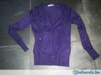 [4118]trui yessica extra small-gilet-dames-paars, Verzenden, Gedragen, Maat 34 (XS) of kleiner, Paars