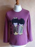 Tee-shirt "chinois" T : 42, Comme neuf, Blanche Porte, Rose, Manches longues