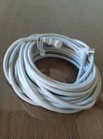 Coax kabel 10 meter wit (nieuw), 5 à 10 mètres, Enlèvement, Câble coaxial, Neuf
