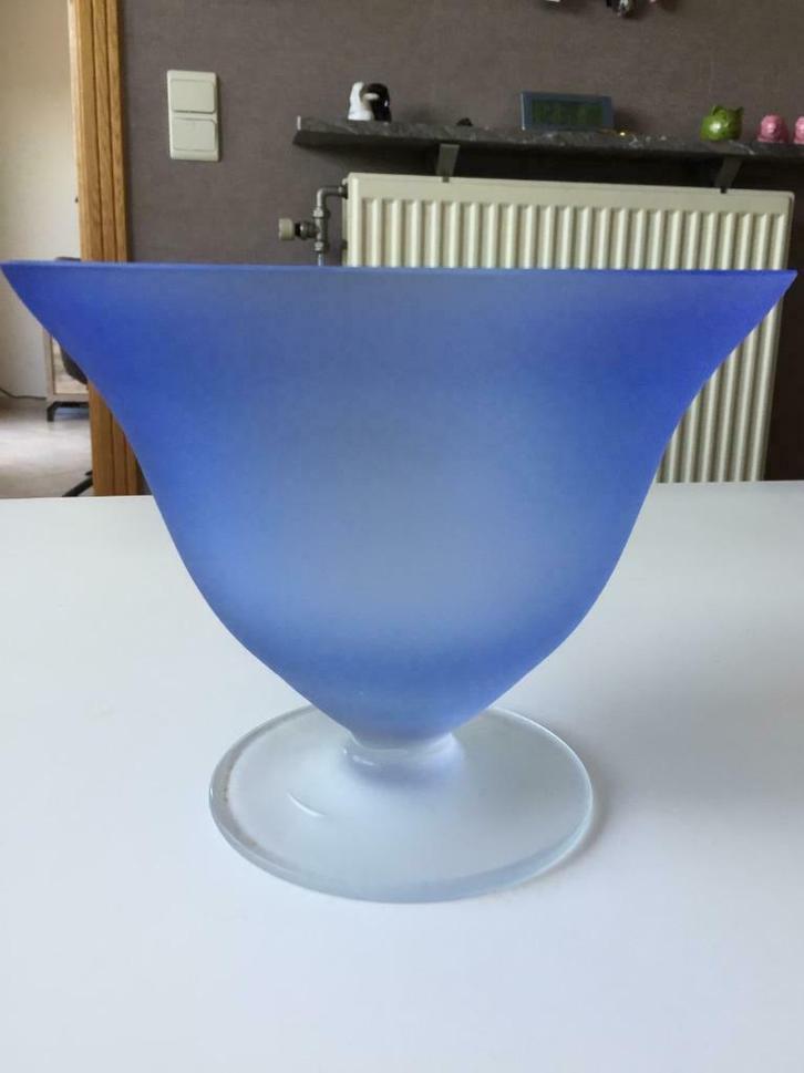 Glazen schaal/vaas voor drijfkaarsen, Huis en Inrichting, Woonaccessoires | Schalen en Manden, Zo goed als nieuw, Schaal, Rond