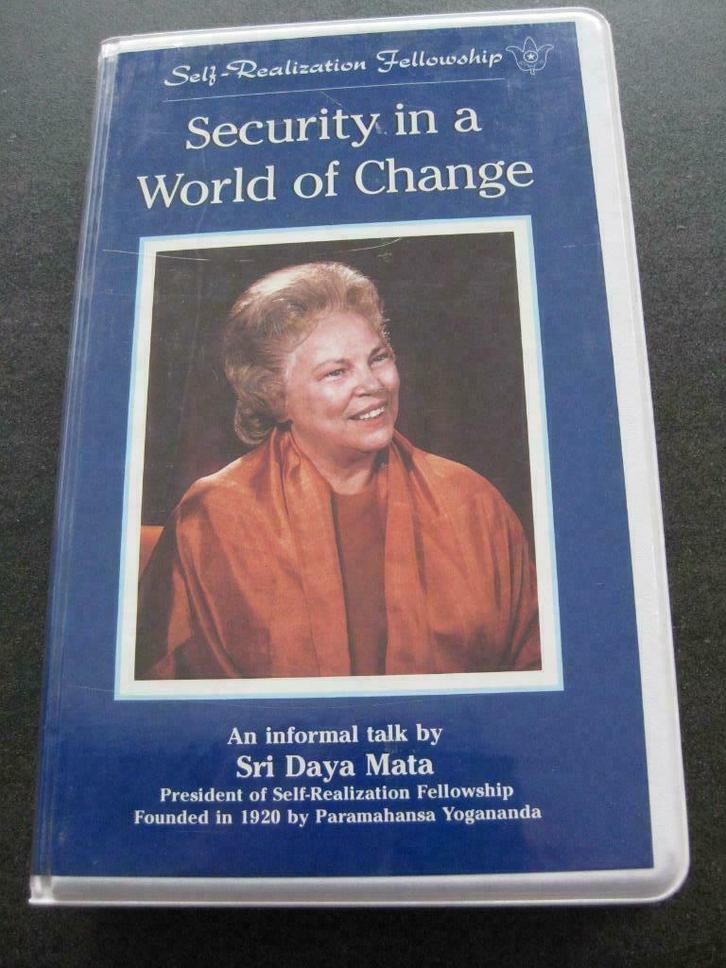 VHS cassette Sri Daya Mata, Self-Realisation Fellowship, Cd's en Dvd's, VHS | Film, Zo goed als nieuw, Overige genres, Alle leeftijden