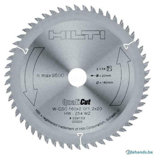 zaagblad hilti w-csc 160x20 z54 hw, Doe-het-zelf en Bouw, Gereedschap | Zaagmachines, Nieuw, Ophalen