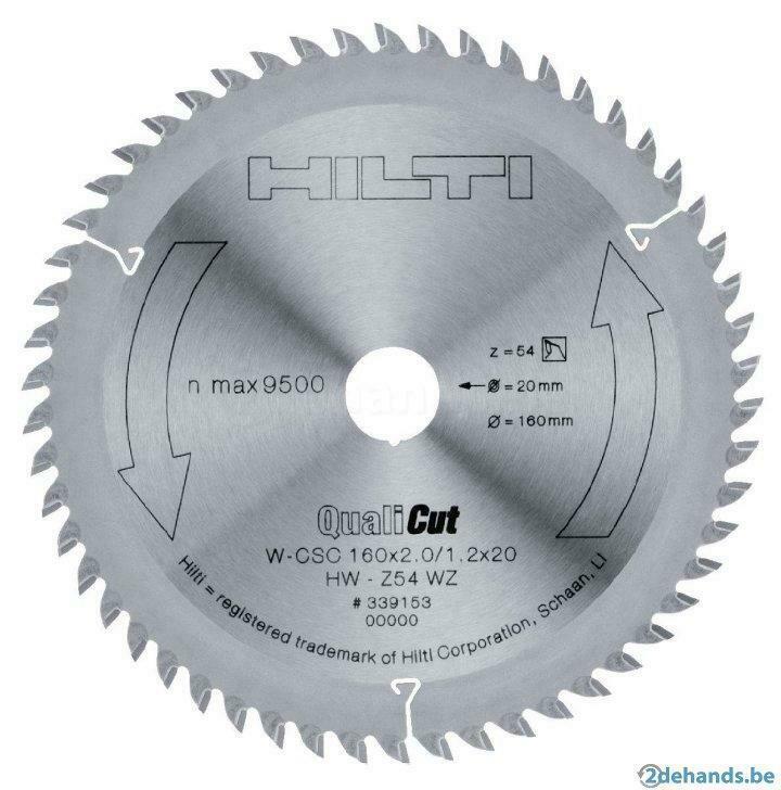 zaagblad hilti w-csc 160x20 z54 hw, Doe-het-zelf en Bouw, Gereedschap | Zaagmachines, Nieuw, Ophalen