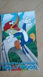 carte entrée "universal studios Hollywood"  5x8cm woodywood, Enlèvement ou Envoi, Rectangulaire vertical, Comme neuf, Cinéma et TV