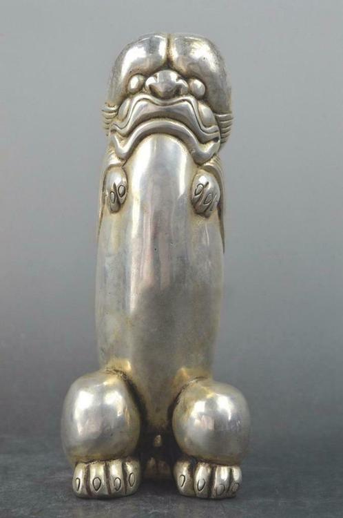 China Miao Silver handmade Phallus symbol Qing Dynasty 18thC, Antiek en Kunst, Kunst | Niet-Westerse kunst, Verzenden