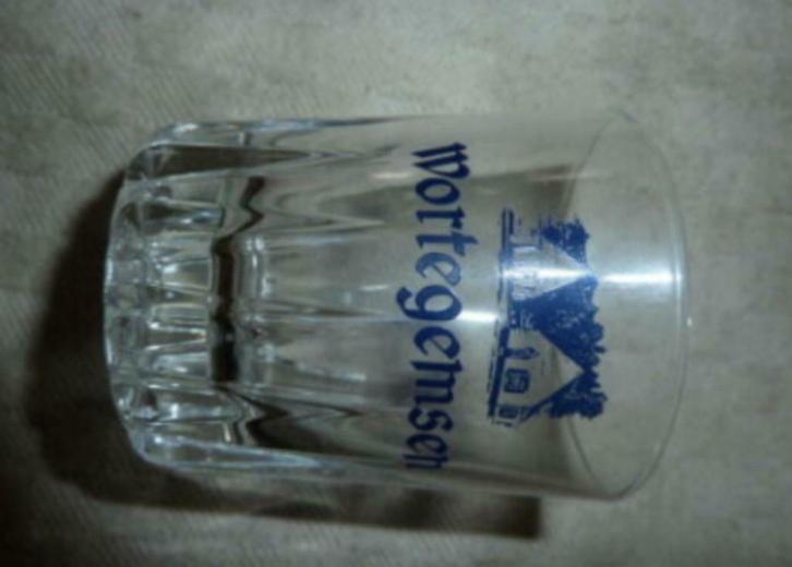 #H borrel glas WORTEGEMSEN ( Jenever ), Verzamelen, Glas en Drinkglazen, Nieuw, Borrel- of Shotglas, Ophalen of Verzenden