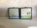 Vintage Aquarel Jasco, beperkte oplage, 2 stuks, Antiek en Kunst, Ophalen of Verzenden