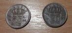 20 Belgische centimes 1954 en 1960 , Bronze mijnwerker, Postzegels en Munten, Munten | België, Ophalen of Verzenden, Brons